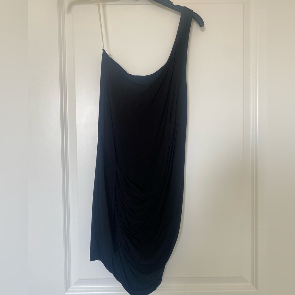 Lush black one shoulder dress